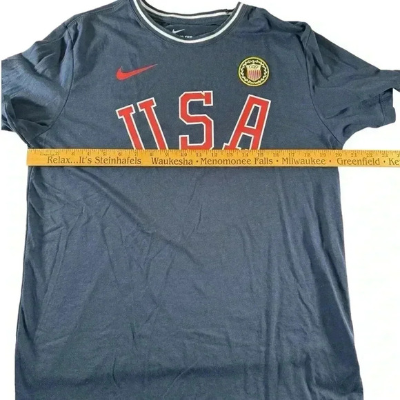 Nike Men's Obsidian Standard Fit Graphic Team USA short Sleeve T-Shirt Size M - Picture 7 of 10
